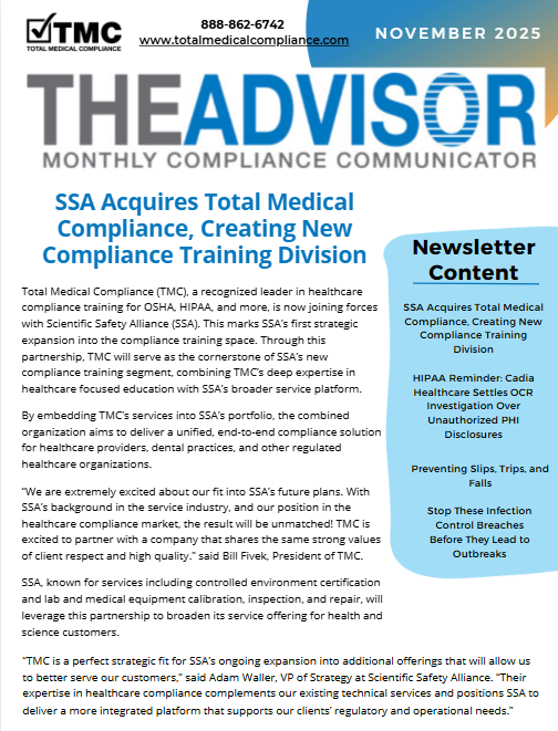 November 2025 compliance newsletter cover