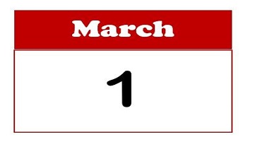march 1 calendar