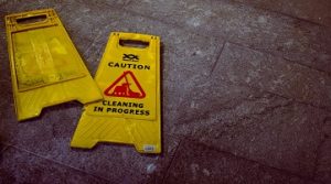 caution cleaning signs