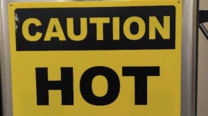 caution hot