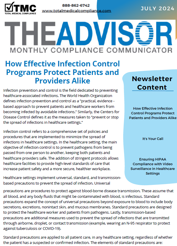 July compliance newsletter issue