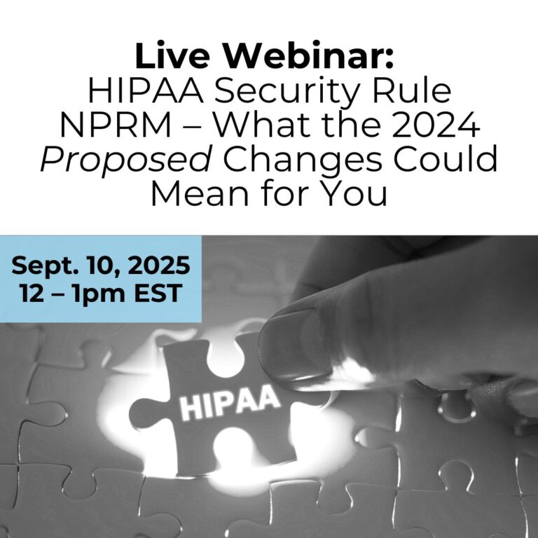 HIPAA security rule