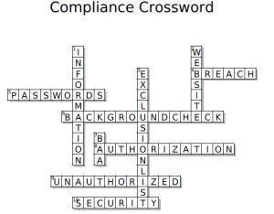 compliance crossword answer