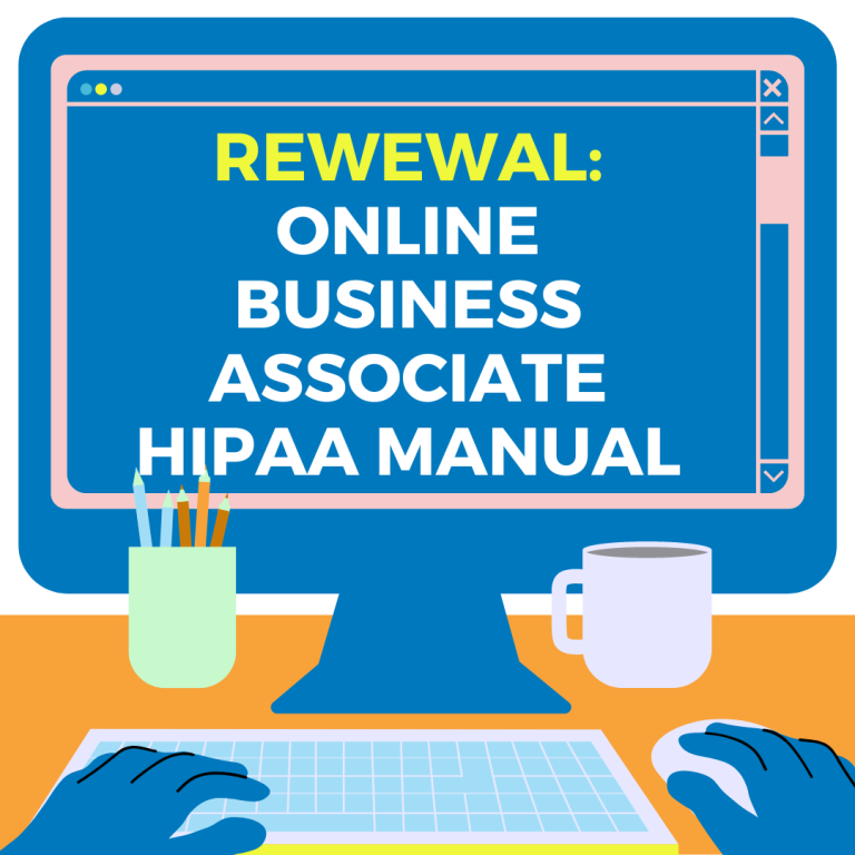 online business associate HIPAA renewal
