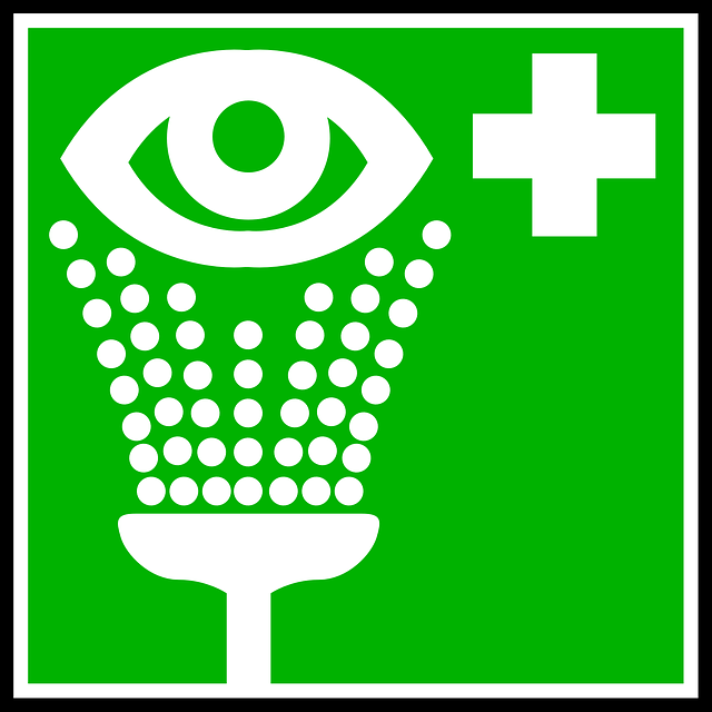 eye wash station sign